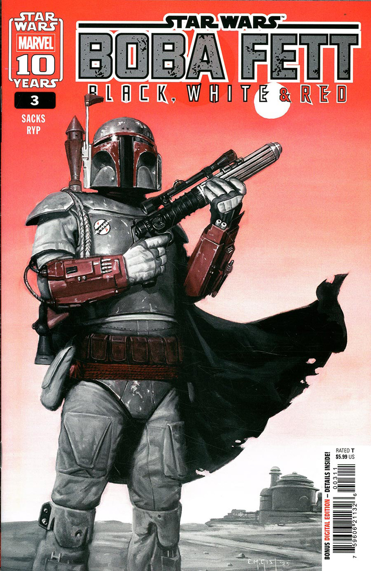 BOBA FETT: BLACK, WHITE & RED #3